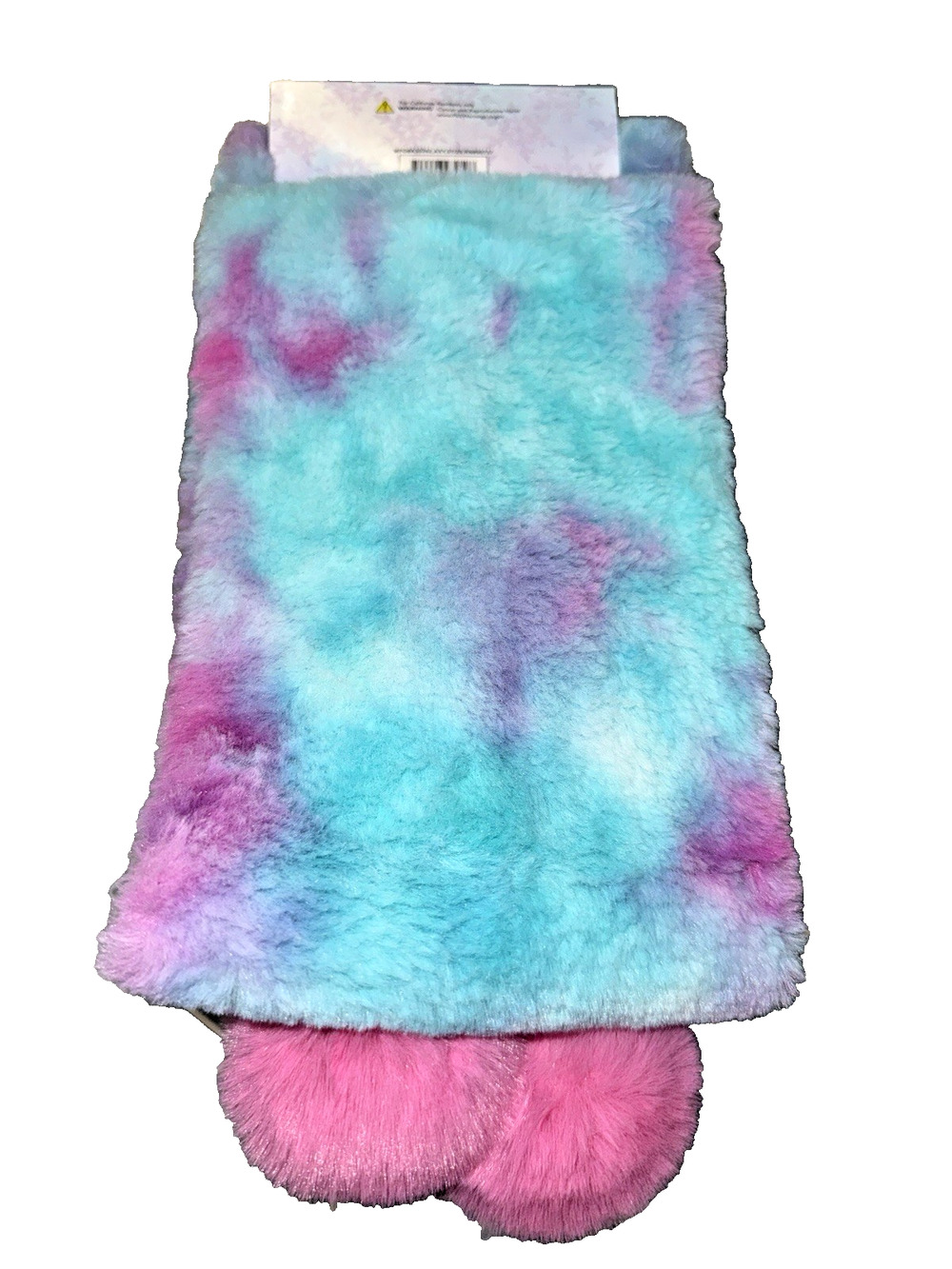 Girls Tiedye plush scarf NWT